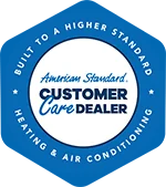 Image of an icon representing excellent customer service, featuring Christmas Air Conditioning and Plumbing, highlighting their recognition as a Customer Care Dealer and commitment to high-quality service and customer satisfaction.<br />
