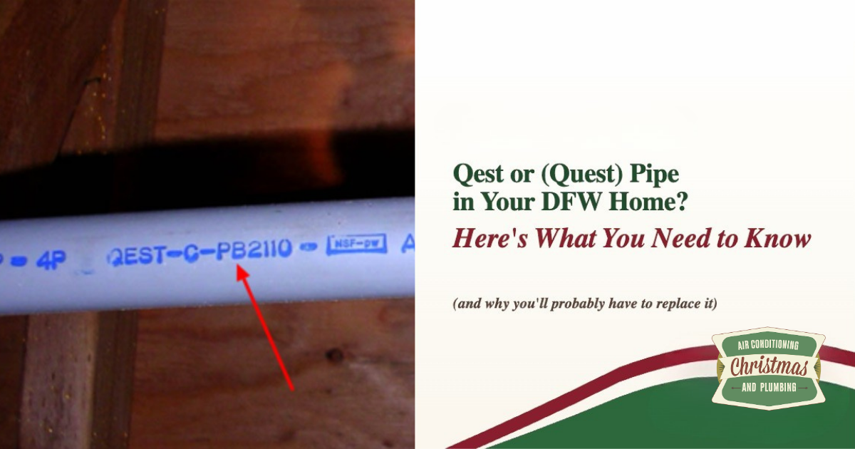 image of qest pipe in home