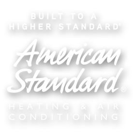 American Standard Air Conditioning and Heating Manufacturer Logo - White