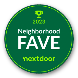 Nextdoor 2023 Neighborhood Favorite Badge for Favorite Heating and Air Conditioning Service and Maintenance Company