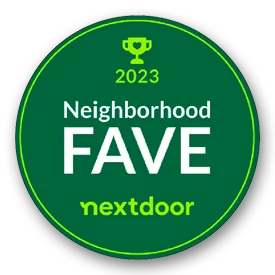 Nextdoor 2023 Neighborhood Favorite Badge for Favorite Heating and Air Conditioning Service and Maintenance Company