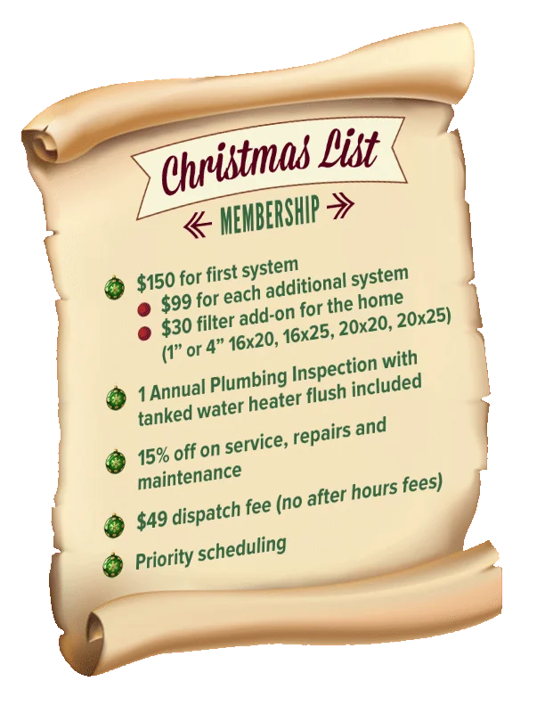 air conditioning maintenance list