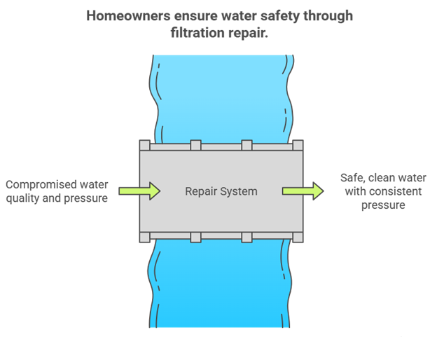 water filtration Image of a water filtration diagram, featuring Christmas Air Conditioning and Plumbing and highlighting the importance of water filtration systems for clean and safe water.